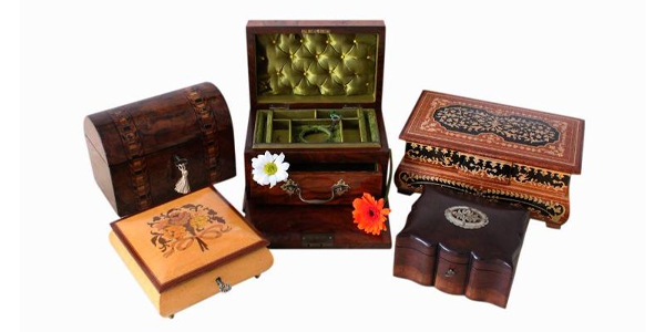 Jewellery box shop selling jewellery boxes and antique boxes, jewellery box sourcing
